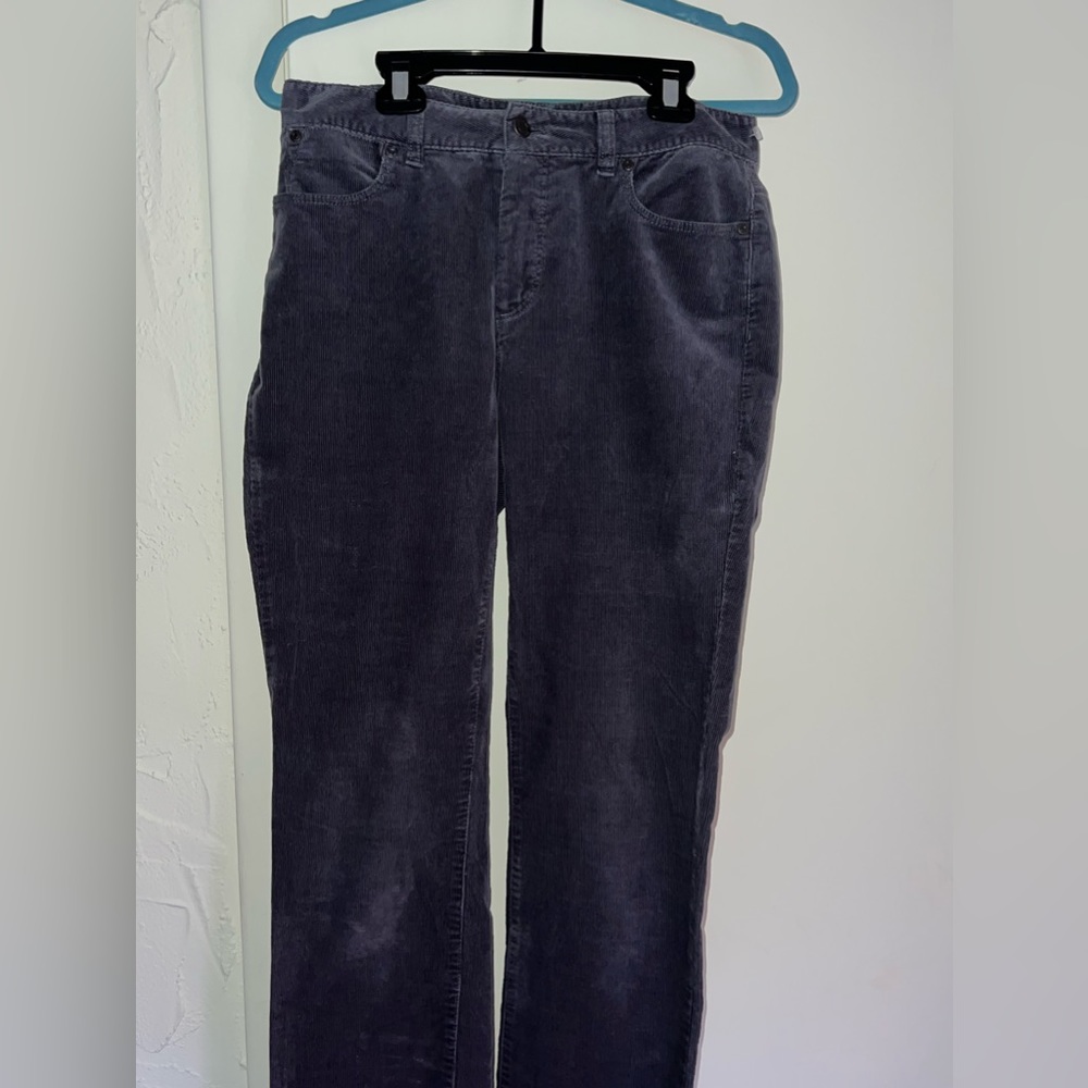 Corduroy, dark gray, Talbots, straight leg slacks, size 6